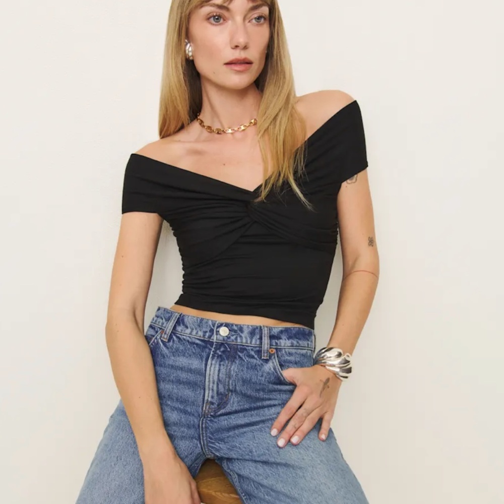Reformation Ezlynn Knit Top